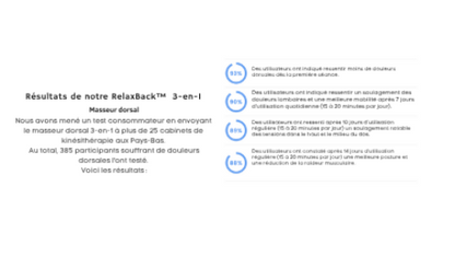 RelaxBack™ Masseur de dos 3-en-1