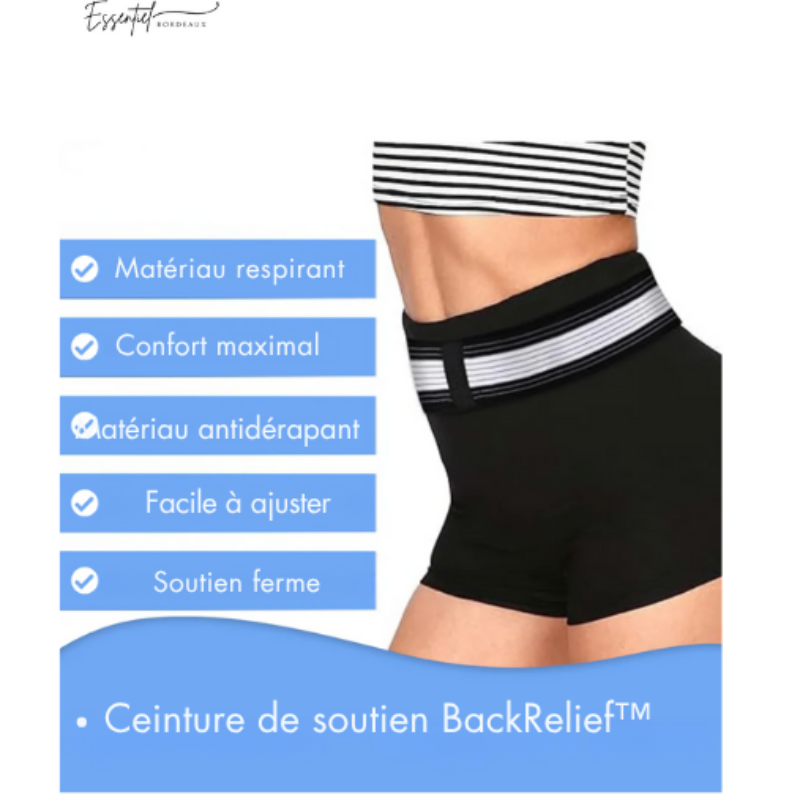 BackEase™ Ceinture de Soutien – Soulagement des Douleurs Dorsales et de la Sciatique