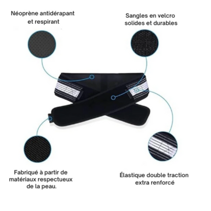 BackEase™ Ceinture de Soutien – Soulagement des Douleurs Dorsales et de la Sciatique