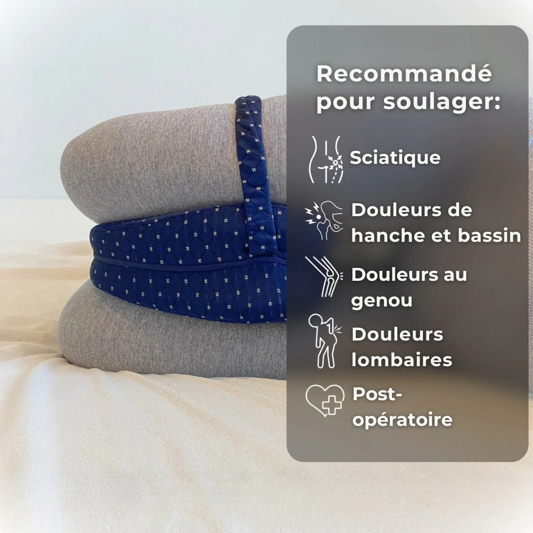 AlignZen™ Coussin de soutien – Soulage les douleurs dorsales, les douleurs de la hanche et la sciatique